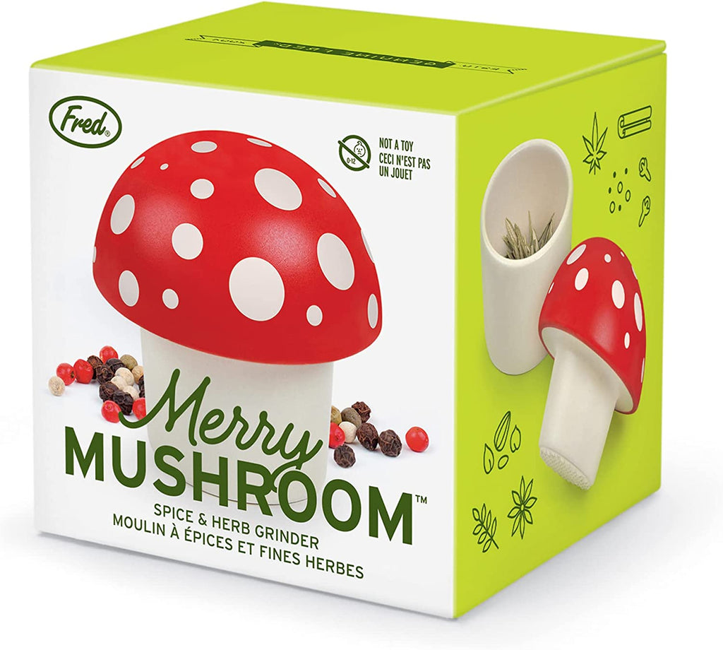 Herb Grinder Merry Mushroom Spice Cute Gift Home Kitchen Gadget Fun – Spot