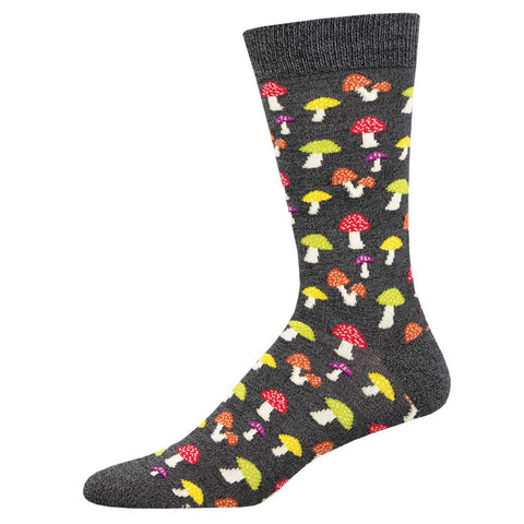 Mushroom cap bmaboo mens sock