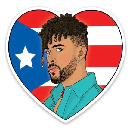Bad Bunny Flag sticker