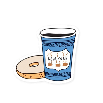 NYC Coffee/Bagel Sticker