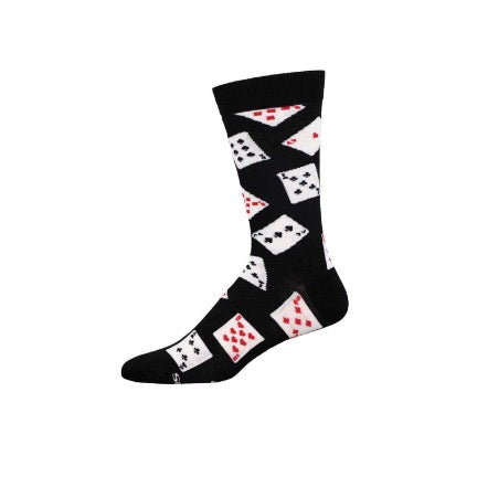 Deal Me In Mens sock