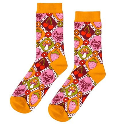 F* Off Retro womens sock