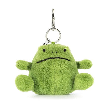 Ricky rain frog bag charm by jellycat
