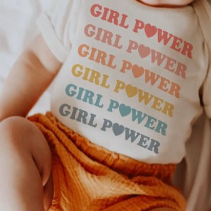 Girlpower Pastel Rainbow Onesie