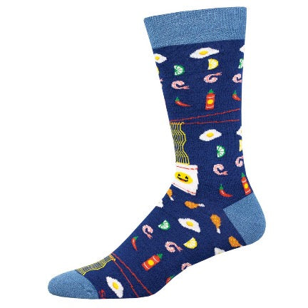 Mens Ramencrew sock in blue