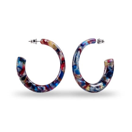 Fenna & fei italian acetate hoops