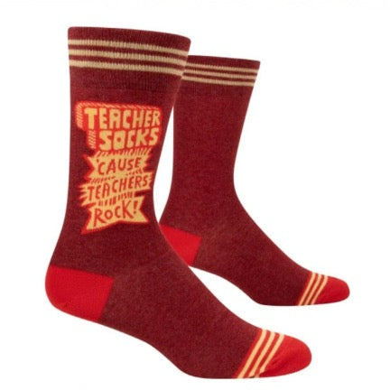 Means Teacher Socks Cause teachers rock