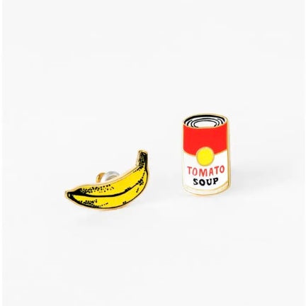 Pop Art enamel stud earrings