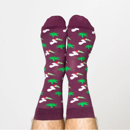Mens Weed Crew socks