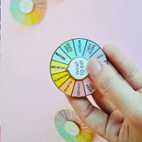 What To Eat Spinning Enamel Pin