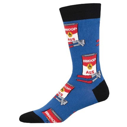 Can of Whoop ass Mens sock