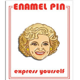 Betty white enamel pin by. the found