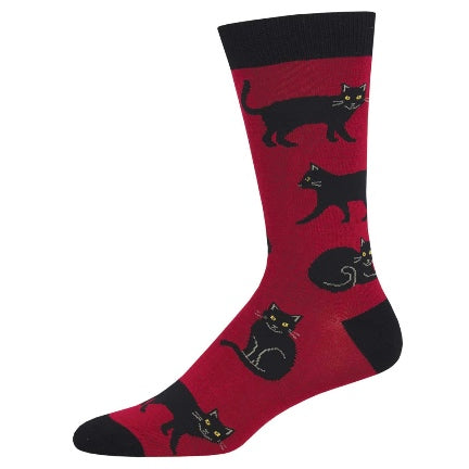 Mens Bamboo Cat Socks