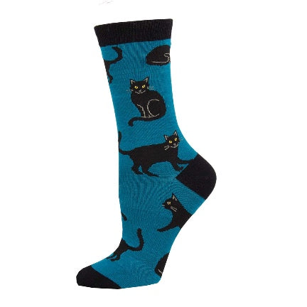 Black Cat Bamboo Socks