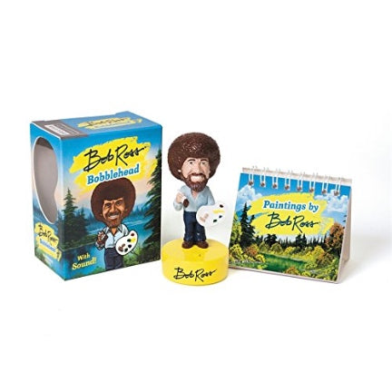 Bob Ross talking bobblehead kit with easel