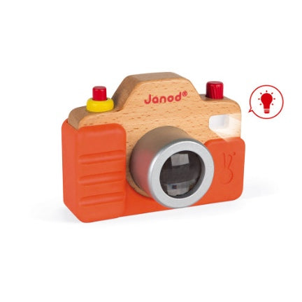 Toddler Kaleidescope -Camera -beechwood & silicone for toddlers by Janod