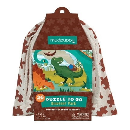 Dinosaur park puzzle to go
