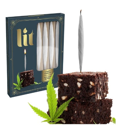 Lit- Doobie birthday candles