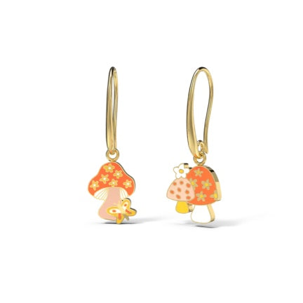 Mushroom Drop Earrings