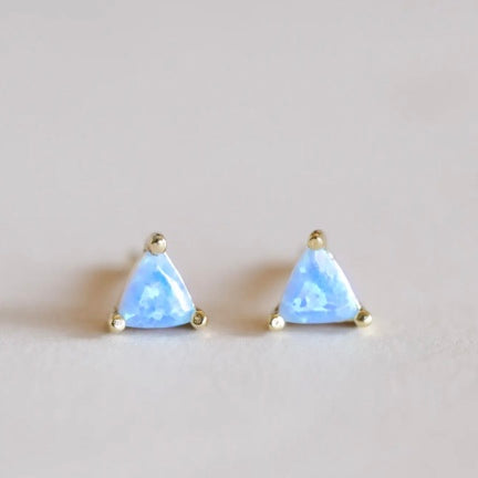 opal stud earrings