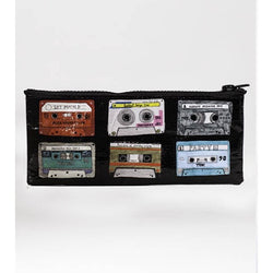 Mixed tape pencil pouch