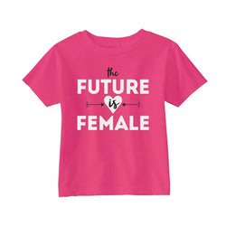 The future is female toddler tee shirt