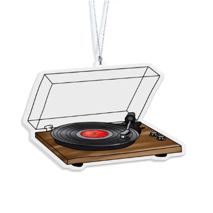 record player tree ornament