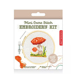 Cross Stitch  Embroidery Kit - Mushroom