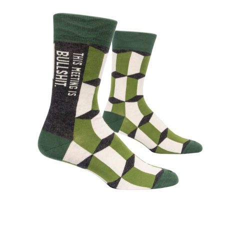This Meeting is Bullshit Mens Crew Socks
