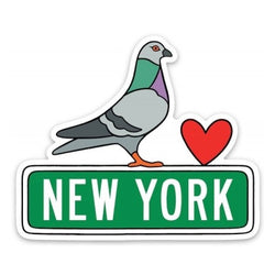 New York Pigeon Vinyl Sticker