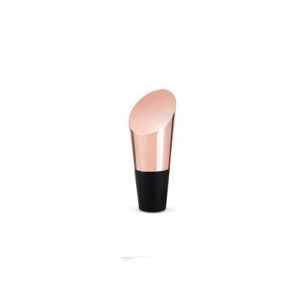 copper heavyweight elegant bottle stopper black silicone base
