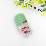 Acetate Pill Hair Clips,Nurses Day Hair Claw Clip: Blue