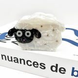 Black Sheep Hair Clip, Acetate Animal Hair Accessory