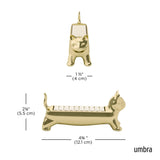 Ali Cat Ring Holder: Brass