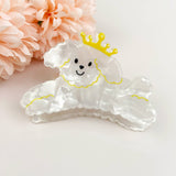 Cute Cartoon Dog Ladies Hair Clip: Black