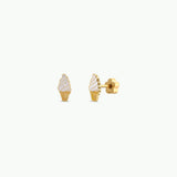 Ice Cream Enamel Flat Back Kids Earrings