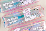 Esther Bunny Rainbow Hologram Pouch – Cute Aesthetic Pencil Case