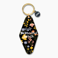 Beautiful Bitch Printed Keychain