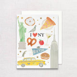 New York City Icons Greeting Card | Blank NYC Greeting Card