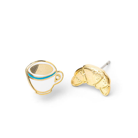 Coffee & Croissant Earrings