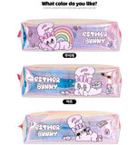 Esther Bunny Rainbow Hologram Pouch – Cute Aesthetic Pencil Case