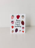 Strawberry Pun Birthday - Have a Berry Happy Birthday