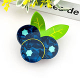 Blueberry Hair Claw Clip, Acetate Fruit Hair Clip: Blueberry