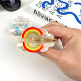 Cartoon Cloud Claw Clips: Rainbow