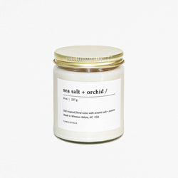 Sea Salt & Orchid -  8 oz Soy Candle: 8 oz