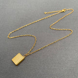 Enamel Book Necklace