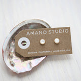 5mm Mother of Pearl Stud Earrings
