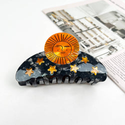 Sun Claw Clip Moon Hair Clips: Sun