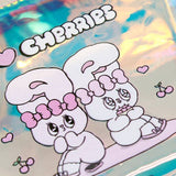 Esther Bunny Aesthetic Hologram Pouch – Cute Makeup & Travel Bag