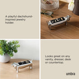 Ring Holder Dachsie Dachshund Jewelry Display Umbra: Chrome
